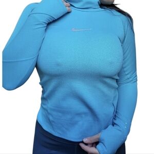 Nike Blue Long Sleeve Athletic Top